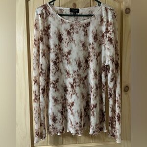 Tahari ladies large flowy tiedye long sleeve